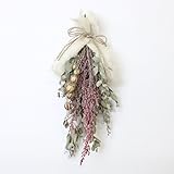 A plus floral art ナチュラル ドライフラワー スワッグ ユーカリ インテリア 壁掛け ブーケ ギフト