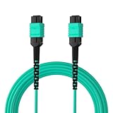 10Gtek 光ファイバーケーブル MPO-MPO OM3 マルチモード 光パッチケーブル 12芯 QSFP+モジュール用 宅内光配線コード 光ケーブル 2m