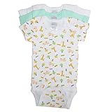 Bambini 3 - Pack幼児赤ちゃん男の子女の子綿100 %半袖Onesieパステルさまざまな – Small (6 – 12 )