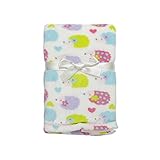 Baby Gear Plush Velboa Ultra Soft Baby Girls Blanket 30 x 40, White by Baby Gear