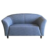 2P モダン ノーウィッチ ファブリックソファ 北欧テイスト 130cm幅 木脚 デニム 北欧 かわいい コンパクト 布