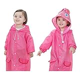 Naimo子供かわいいポータブルフード付きジャケットポンチョレインコートレインウェア半透明 one size 4327872446
