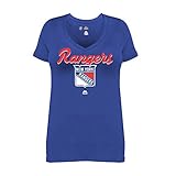 NHL New York Rangers半袖VネックTシャツ、1 x、ロイヤル