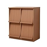 Frama Furniture(フラマファニチャー) 低ホルムアルデヒド ディスプレイラック扉2列2段タイプ ナチュラル KSS-0024NA