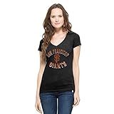 MLBレディースVネックScrum Tee L ブラック