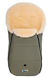Altabebe MT2450LP - 66 Lambskin Winter Footmuff Extreme Warm for Stroller (12-36 Months, Olive) by A