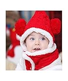 キュートなニット帽 前ボタン マフラーと帽子セット 耳あて付 帽子ベビー 綿 児童の帽子 可愛い帽子 秋冬の毛糸 耳あて 一体型 ボア 防寒性 ニットキャップ 新生児 赤ちゃん 全５色 子供帽子 幼児