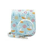 kinokoo チェキケース,Fujifilmチェキinstax mini11/mini 8/mini8+/mini9ケース instax mini11/mini 9/mini8/mini8+カメラケース チェキ保護ケース ショルダーストラップ付き（潜艇）
