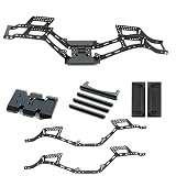 カーボンファイバーLCGシャーシキット Gen2 RCフレームシャーシキット 1/10 RCロッククロール用 72g 軽量 厚手 1/10 RCロッククローラー Axial SCX10 I II アップグレードパーツ (Gen2 LCGシャーシキット)