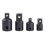 4本ソケットスクリュードライバセット1/2 \"、3/8\"、1/4 \"ソケットレンチアダプタ<br/>インパクトアダプターと減速機