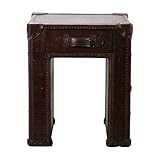 HALO スラブ ランプ テーブル (ビック クロコ ダーク タン) 幅50×奥行50×高60cm 531441