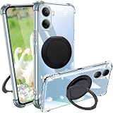 Motorola MOTO G64 5G ケース クリア リング付き TPU 耐衝撃 マグネット搭載 MOTO G64Y 5G カバー 専用 スタンド機能 縦横両対応 透明 車載ホルダー 耐衝撃 ケース