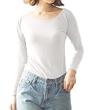 [神戸レタス] あったかインナー インナー 発熱インナー レディース 長袖 防寒 大きいサイズ 保温 保湿 冬 下着 [H500] M Vネック オフホワイト