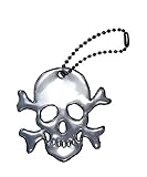 グリミス Glimmis スカルボーン ブラック BK 北欧 リフレクター 反射 キーホルダー 再帰反射素材 3M