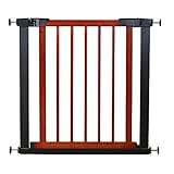 エルフ ベビー(Fairy Baby)ベビーゲート木製のドア オートロック 突っ張り式 置くだけ 犬用ゲート 取付幅75-82cm チェリーレッド