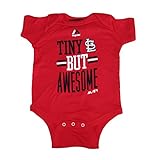 ST LOUIS CARDINALSがTiny Awesome Infant Onesieサイズ6 – 9ヶ月ボディースーツクリーパー赤
