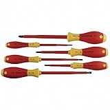 Wiha 32092 Slotted And Phillips Insulated Screwdriver Set, 1000 Volt, 6 Piece [並行輸入品]