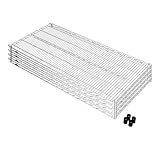 ルミナス 25mm/スチール棚(幅121.5×奥61cm)[スリーブ付] 4枚 SHL-1260SL×4 [ホーム&キッチン]