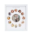 Pearhead My First Year Monthly Photo Baby Keepsake Frame White [並行輸入品]
