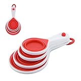 新しいホームDeal 4 Piece Collapsibleシリコン計量カップセット