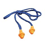 シリコーン耳栓，SODIAL(R)一セットで10　耳コルドンスリーピング（再利用可能）シリコーンキャップ（ブルー - 10）