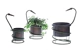 Creative Co-Op DA1149 Metal Planters with Hoses Set [並行輸入品]