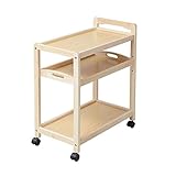 トレイ付キッチンワゴン ナチュラル ZFC-0044-NA