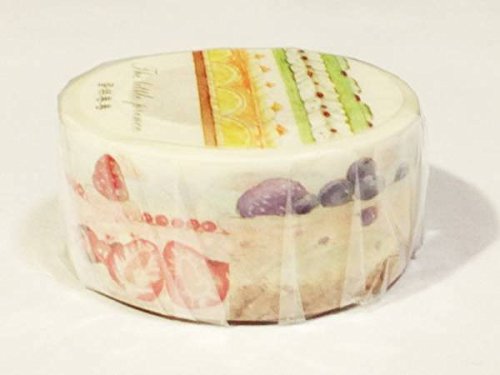 【中古】 スイーツ 海外マステ 海外マスキングテープ マスキングテープ】 ケーキの断面 スイーツ 海外マステ 1.8cm | 文具百貨