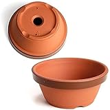 鉢 KANEYOSHI 【日本製/安心の国産品質】 陶器 植木鉢 駄温鉢浅 4号