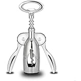 ウイングコルク抜きワインオープナー、2in1多機能赤ワインとビールの除去剤、ステンレス鋼＆亜鉛合金材料、バー/キッチン/レストランの道具類、銀