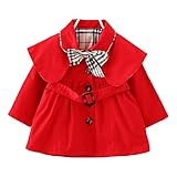 トレンチ コート キッズ服 アウター ジャケット コートガールズ 春秋 通学 highdas レッド 80cm