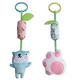 2PCS、かわいいハンギングぬいぐるみベビーおもちゃ、手作りの装飾ベビーカーのおもちゃ