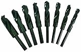 Task Tools 08098 Tuf-E-Nuf High Speed Steel 8-Piece Drill Bit Set for 3/8- And 1/2-Inch Shanks [並行輸入