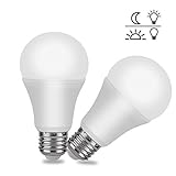 Dusk to Dawnライト電球、bailida 7 Wスマートセンサー付きLED電球内蔵Photosensor検出オートスイッチアウトドア/インドアランプfor Porchパティオガレージ地下室廊