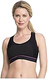 La Leche League International Womens' Sport Nursing Bra - Black/Pink - 2X [並行輸入品]