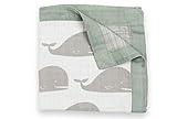 Milkbarn Muslin Mini Lovey Blanket (Grey Whale) by Milk Barn [並行輸入品]