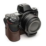 [恵＼イーサン] TP Original Nikon Z5 Z6 Z7 Z6II Z7II 専用 オープナブルタイプ ハンドメイド本革 ボディケース 互換 電池交換便利 底面開閉 ハンドメイド本革ハーフカメラケースバッグカバー (褐色)