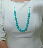 A L L U R E silicone teething necklace + turquoise banlge set for mom by AllureEveryday