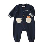ミキハウス ホットビスケッツ (MIKIHOUSE HOT BISCUITS) カバーオール 73-1204-953 70cm 紺