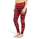 NCAAレディース幾何学プリントレギンス XS ブルー