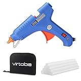 Virtoba グルーガン 60W グルースティック10本も収納バッグも付き 高温タイプ 強力粘着 接着剤 DIYに最適 品質保証 日本語説明書付き