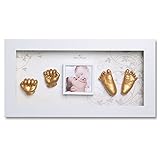 Moms Present 赤ちゃんの手と足 WHITE FRAMEで3DプリントDIYキットをキャスティング(WH-6-雪の華) [並行輸入品]