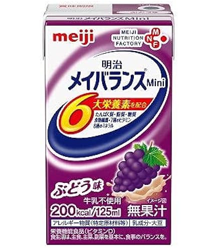 Amazon | メイバランスミニ バナナ味 125ml×24本【ケース】 明治