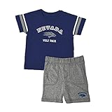 Infants NCAA Nevada Wolf Pack Teeシャツ&ショーツコンボセット(チームカラー) 3-6 M
