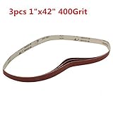 Generic 3pcs 106cm x 25mm Alumina Sanding Belts 400 Grit Sandpaper Self Sharpening Oxide Abrasive St