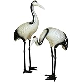 信楽焼　信楽BEST SELECTION　鶴・二羽（一対）15号（オス全高50cm・メス全高30cm）