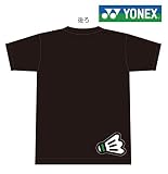 YONEX Tシャツ バドミントン【シャトル】【16200】【限定】 (ブラック, L)