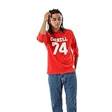 [チャンピオン] Tシャツ 七分袖 丸首 綿100% グラフィックプリント P12 3/4 スリーブフットボールTシャツ True to Archive C3-R413 メンズ スカーレット L