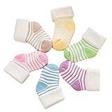 Domybest 赤ちゃんの靴下 男の子と女の子 綿の靴下 配達色はランダム キャンディーカラー