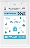 サニパック NOCOO ゴミ袋 半透明 45L 10枚 0.020 HD+CC CN51
